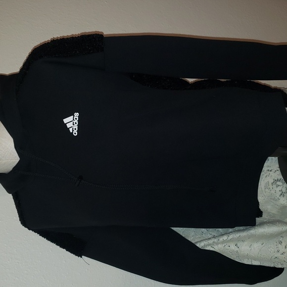 Adidas | Shearling Hoodie Sweatshirt - Picture 5 of 9